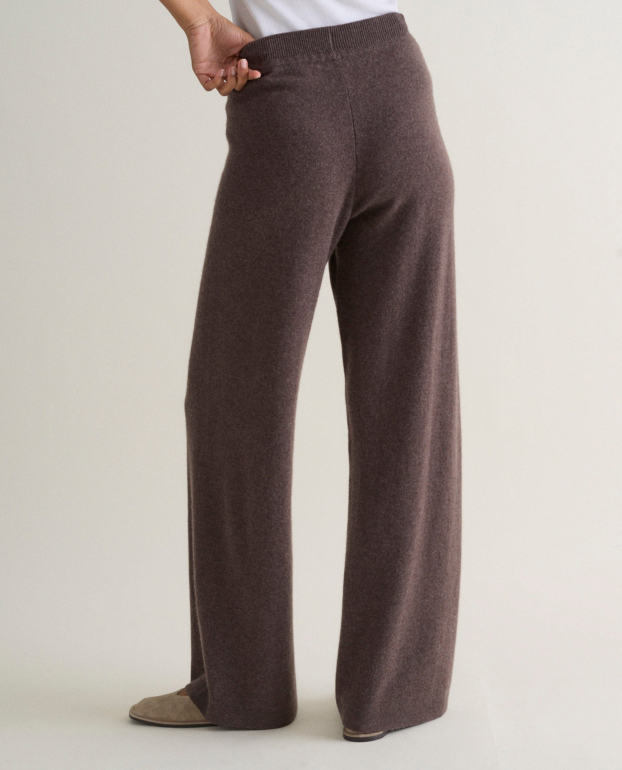 Women's Finest Cashmere Wide-Leg Trousers