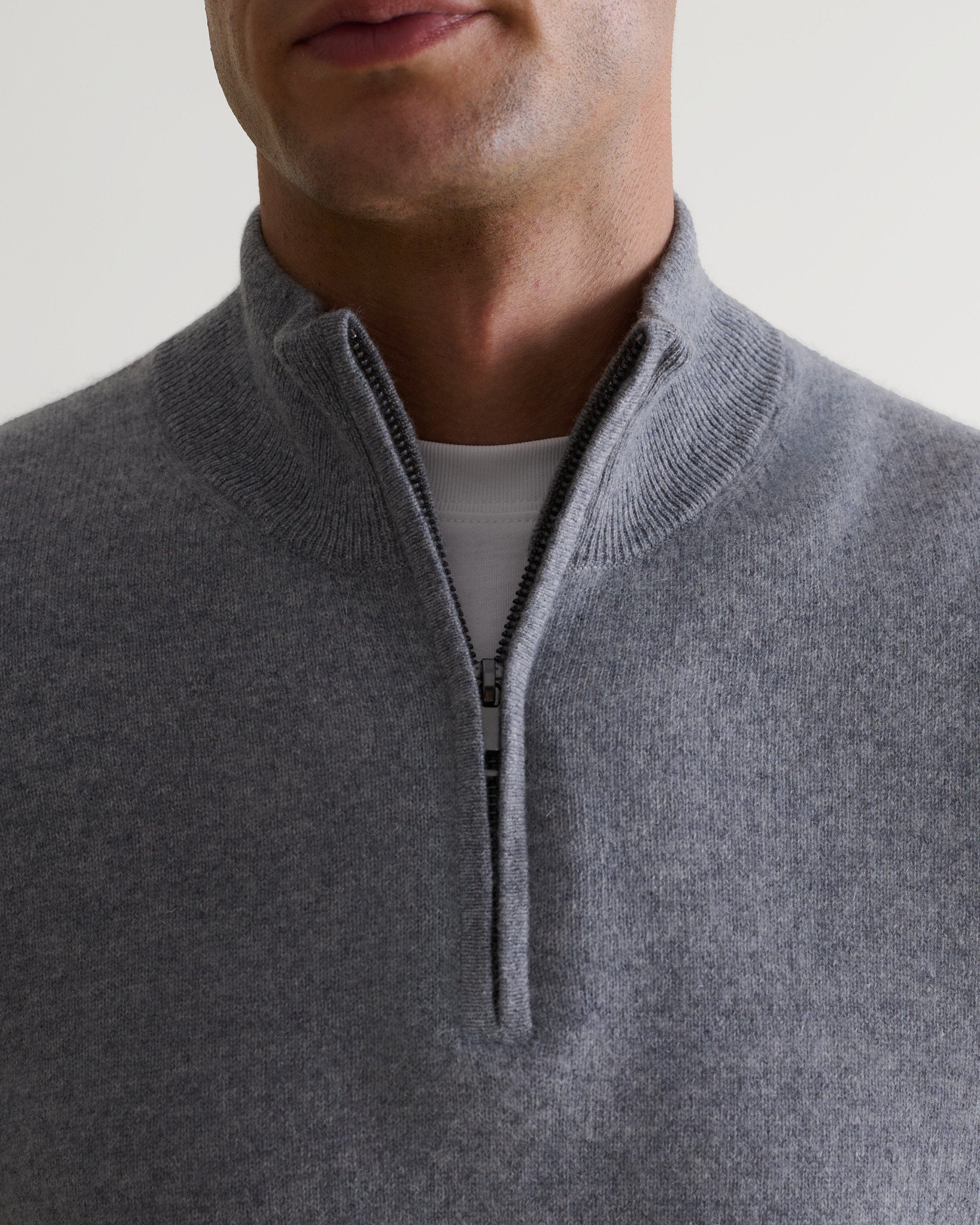 Men's Finest Cashmere 1/4 Zip Jumper
