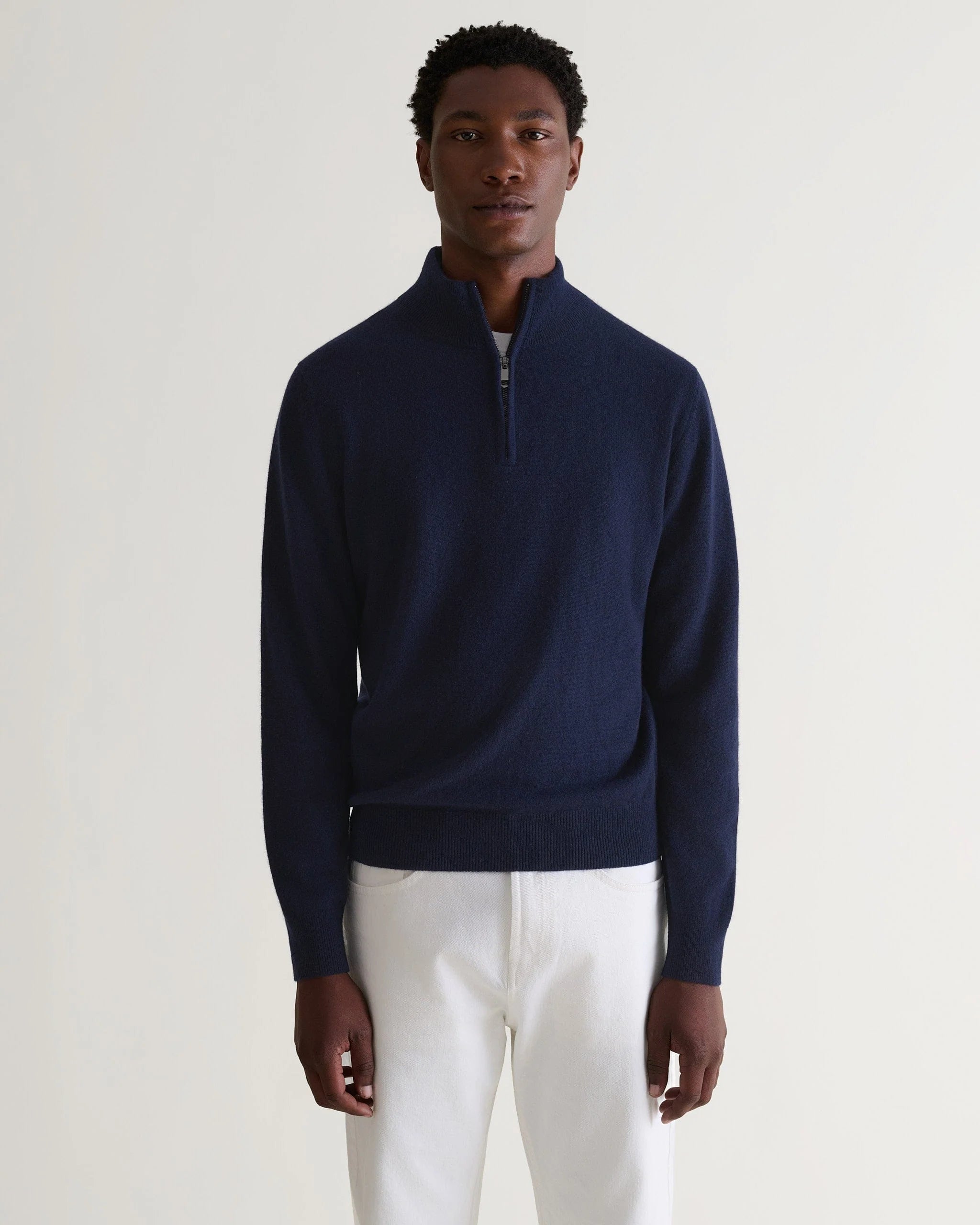 Men's Finest Cashmere 1/4 Zip Jumper