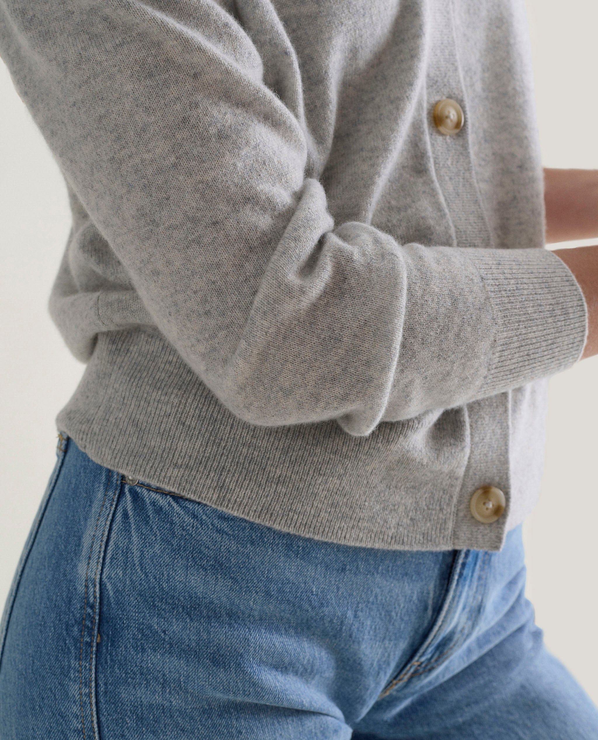 Women's Finest Cashmere Knitted V Neck Cardigan