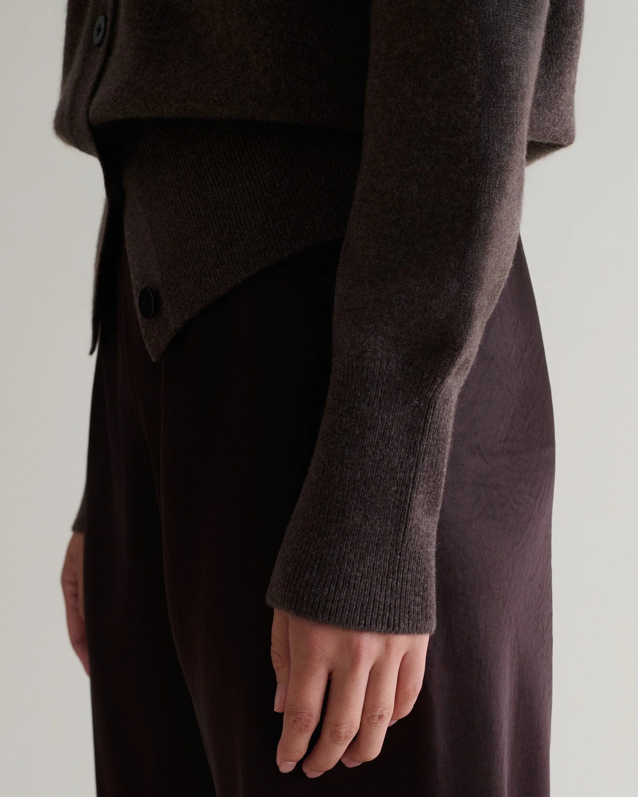 Women's Finest Cashmere Blouson Cardigan