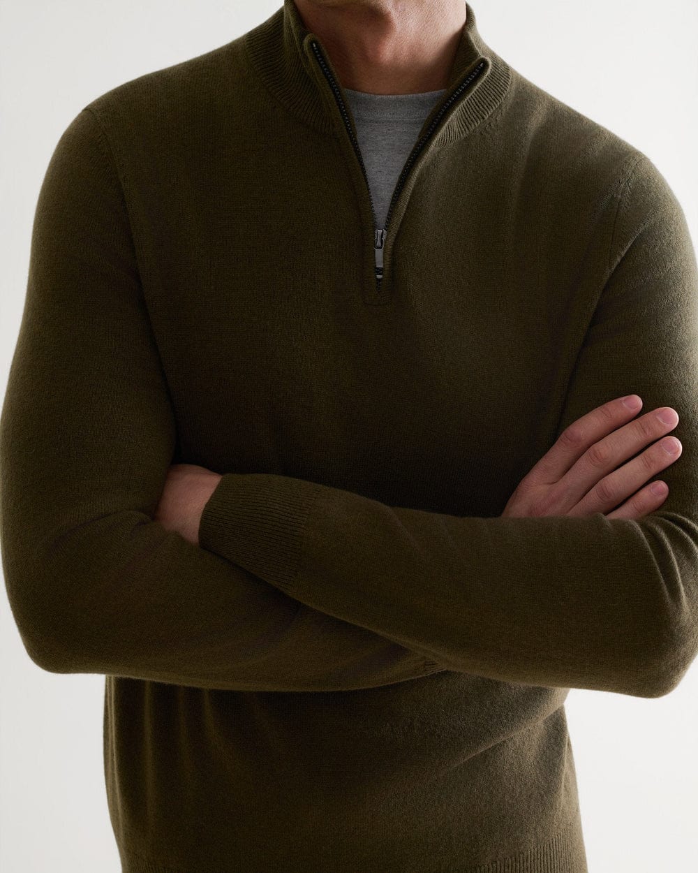 Men's Finest Cashmere 1/4 Zip Jumper