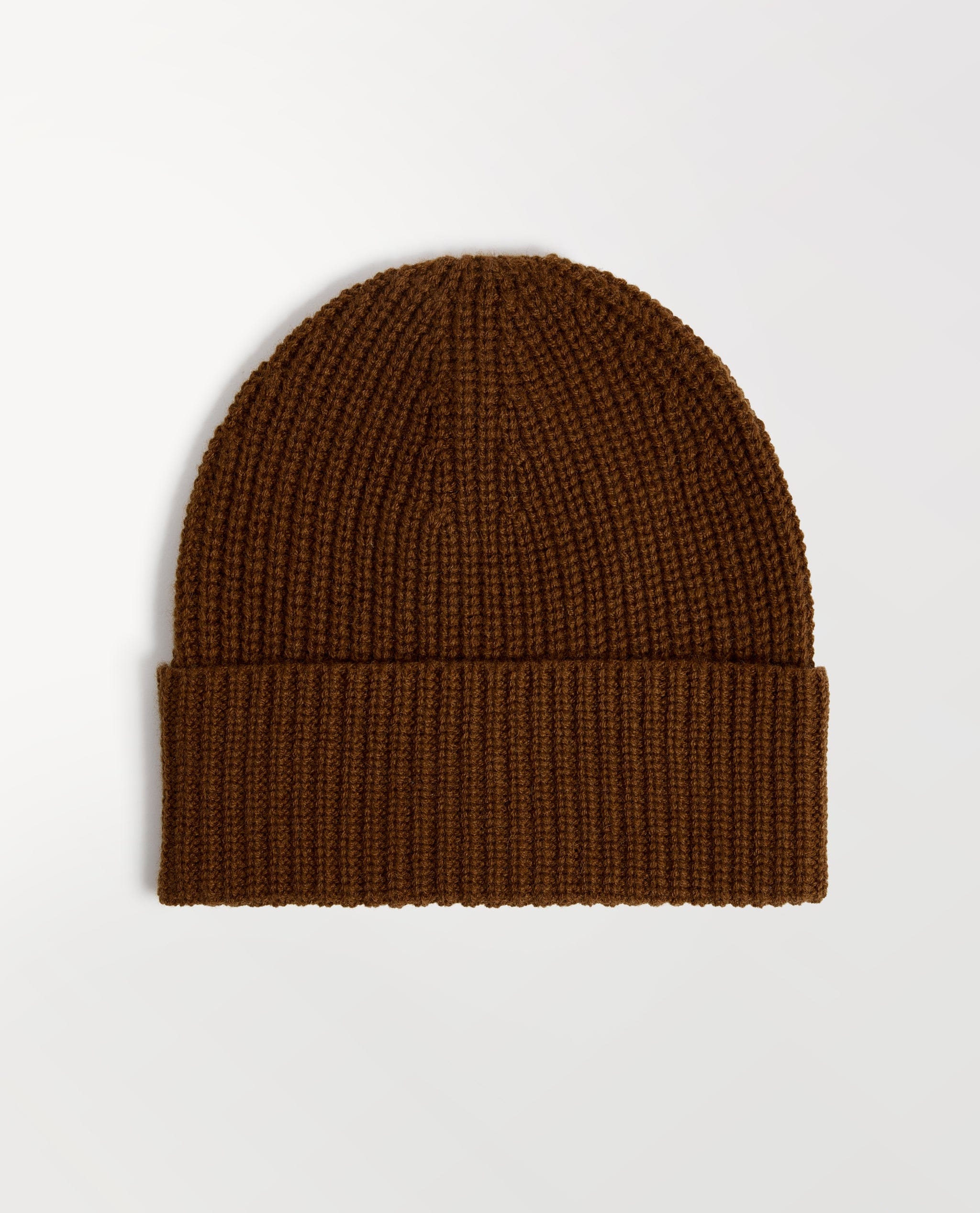 Men's Cashmere Merino Ribbed Knit Beanie