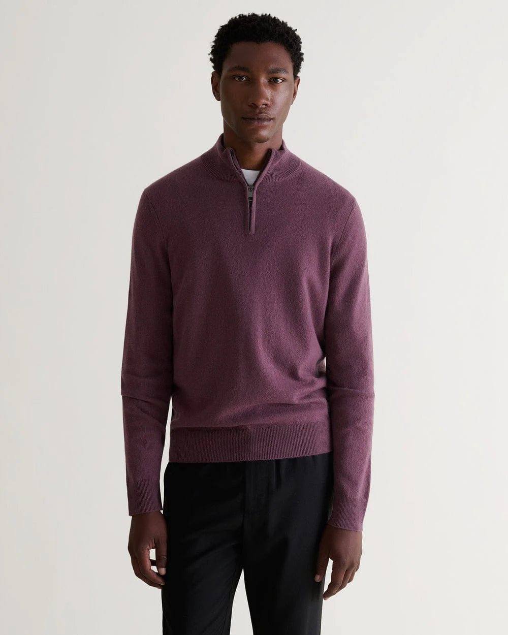 Men's Finest Cashmere 1/4 Zip Jumper