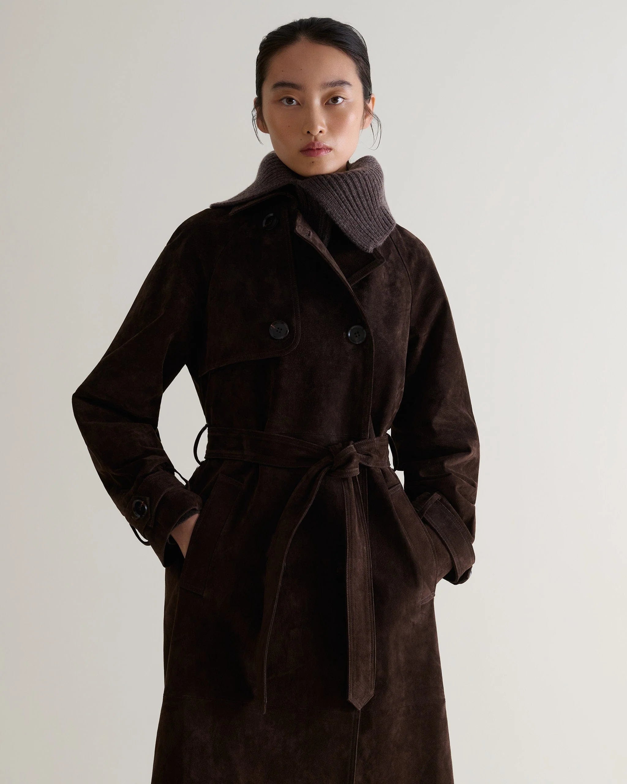 Cashmere Merino Ribbed Collar