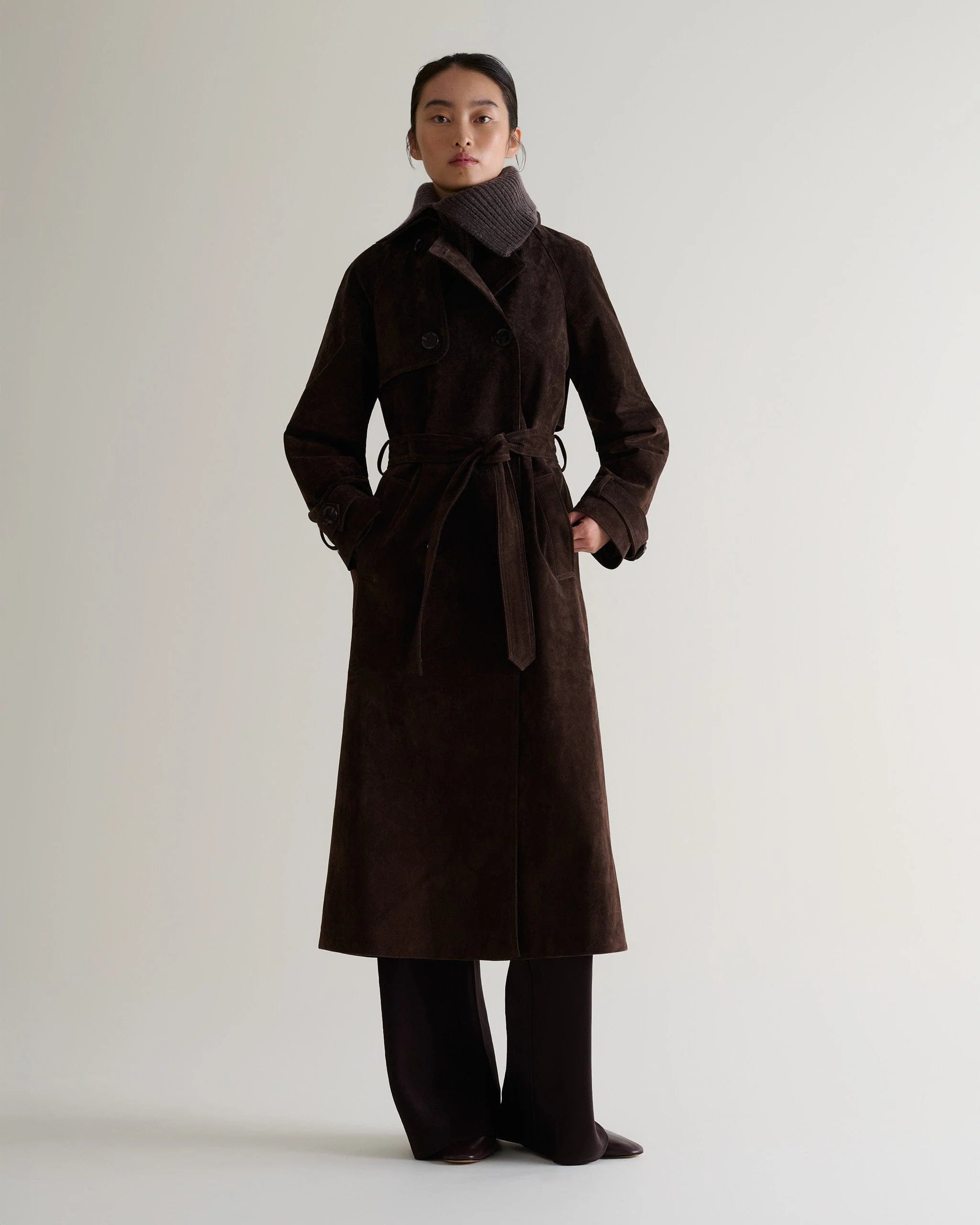 Cashmere Merino Ribbed Collar