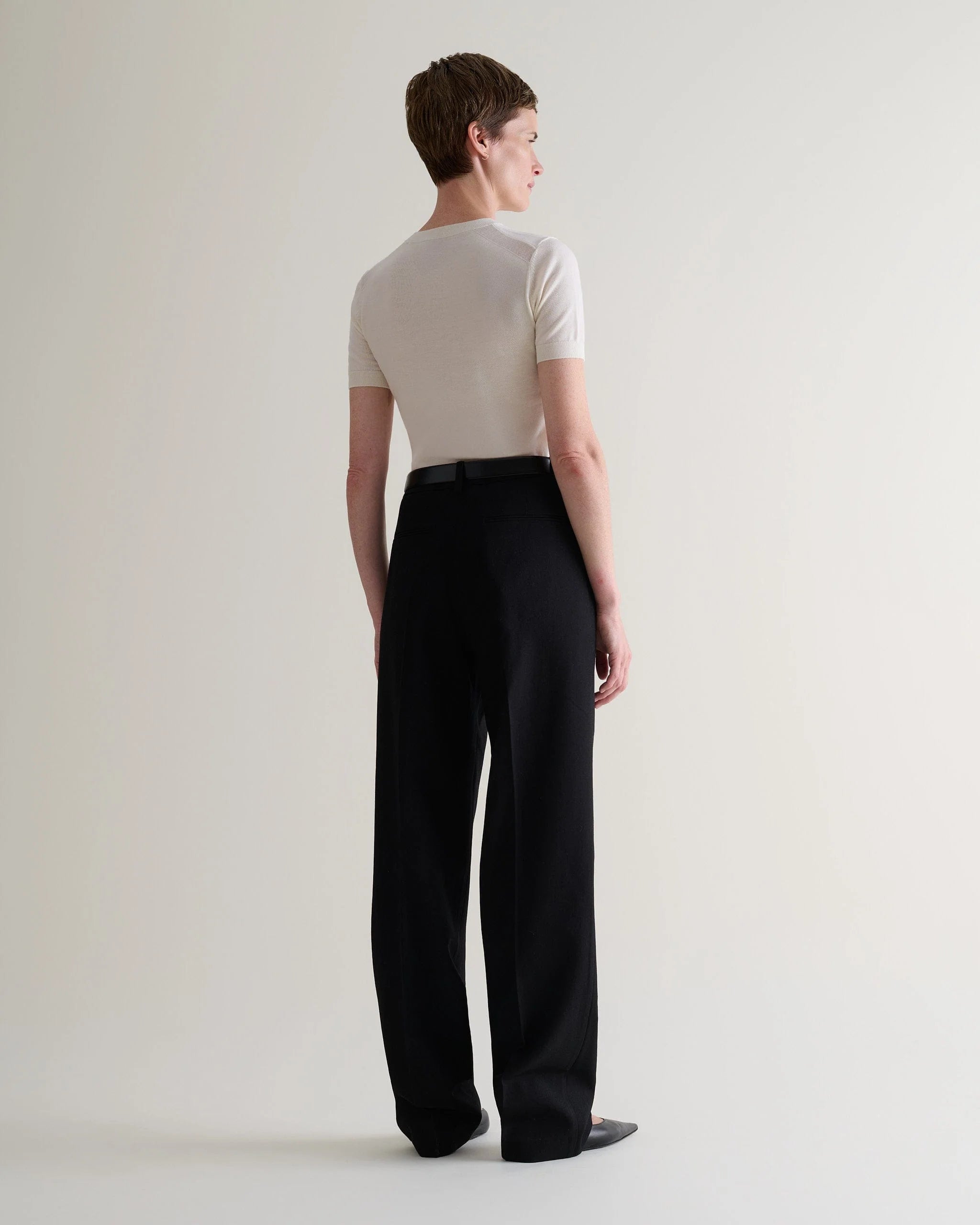 Women's Superfine Merino Wool Knitted T-shirt