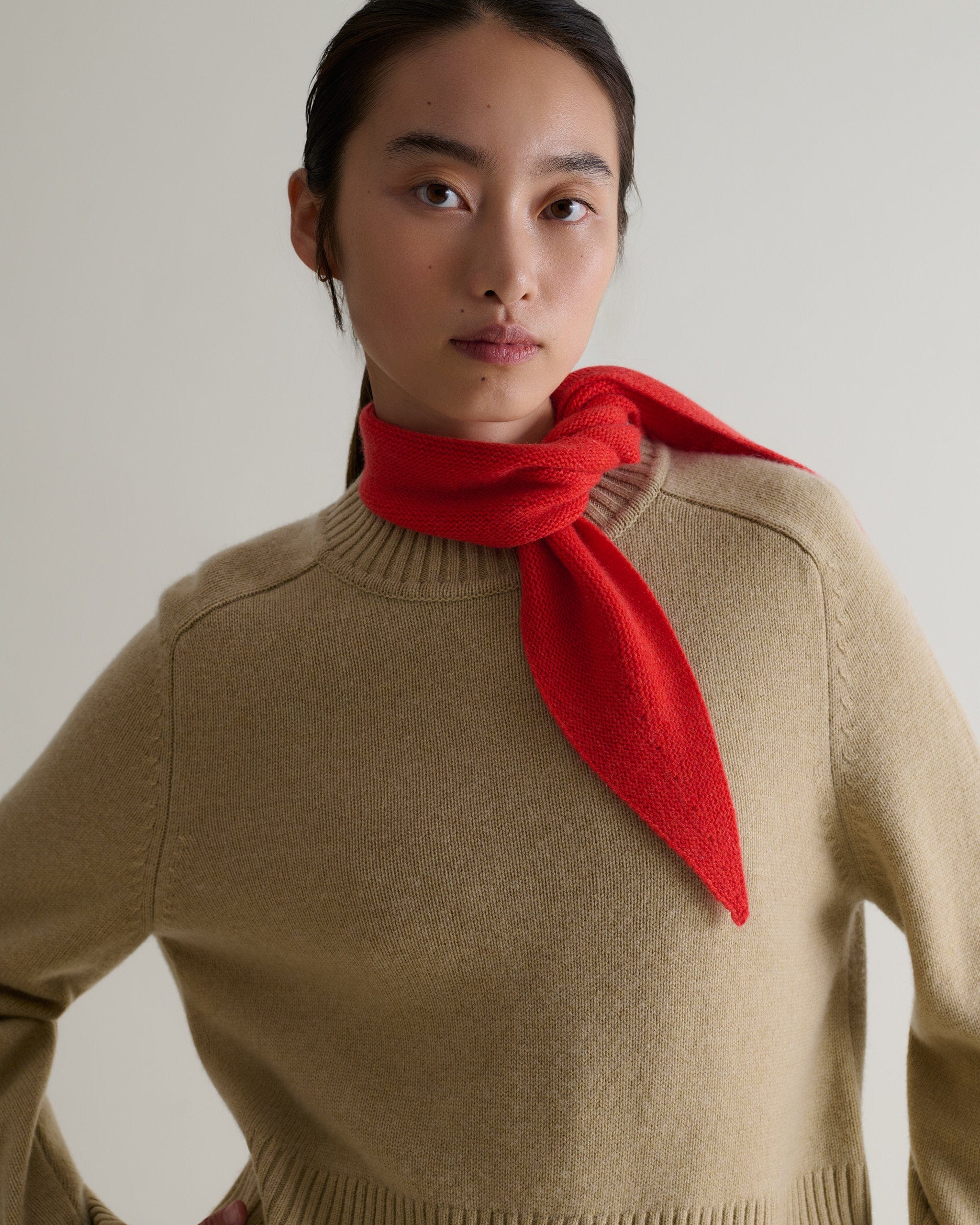 Finest Cashmere Ribbed Micro Bandana
